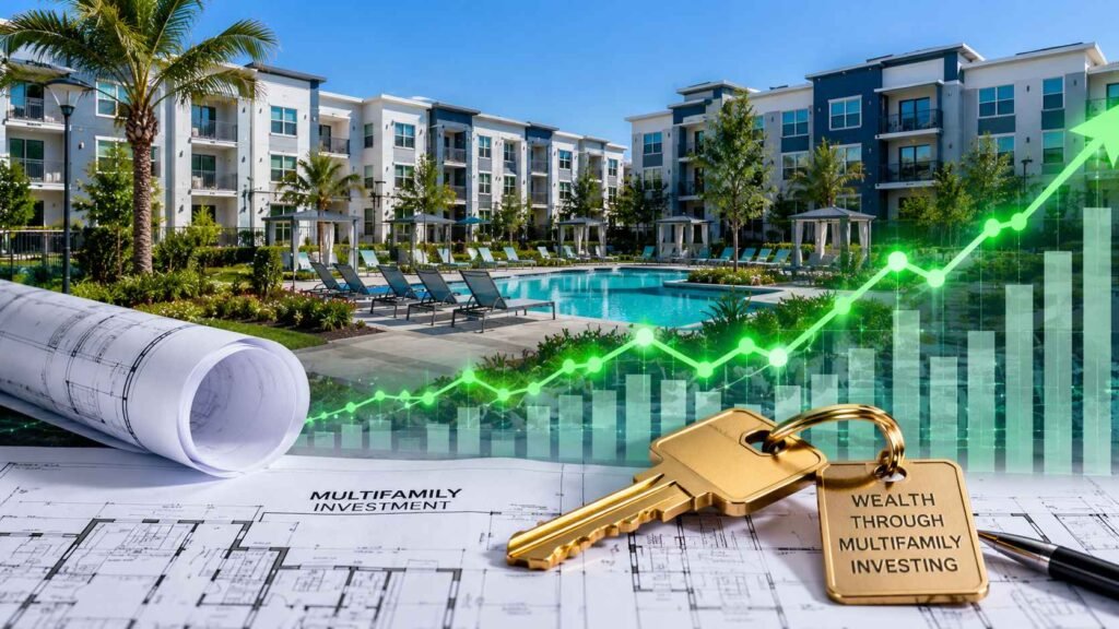 Modern multifamily apartment complex representing the ultimate 101 investor guide to multifamily real estate
